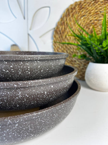 طقم طاسات جرانيت مكون  من 3قطع