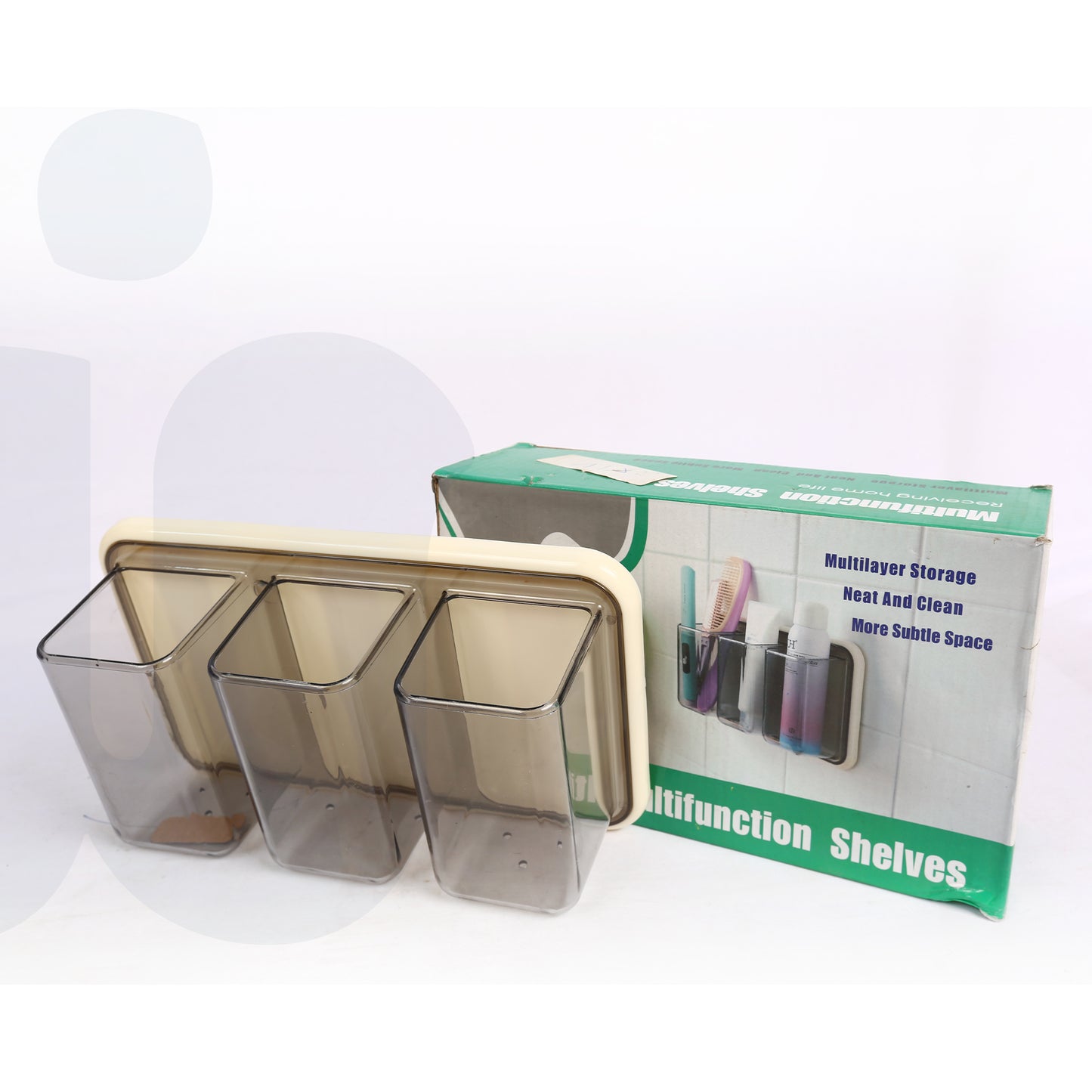 علبة تخزين بلاستيكية للحائط متعددة الاستخدامات