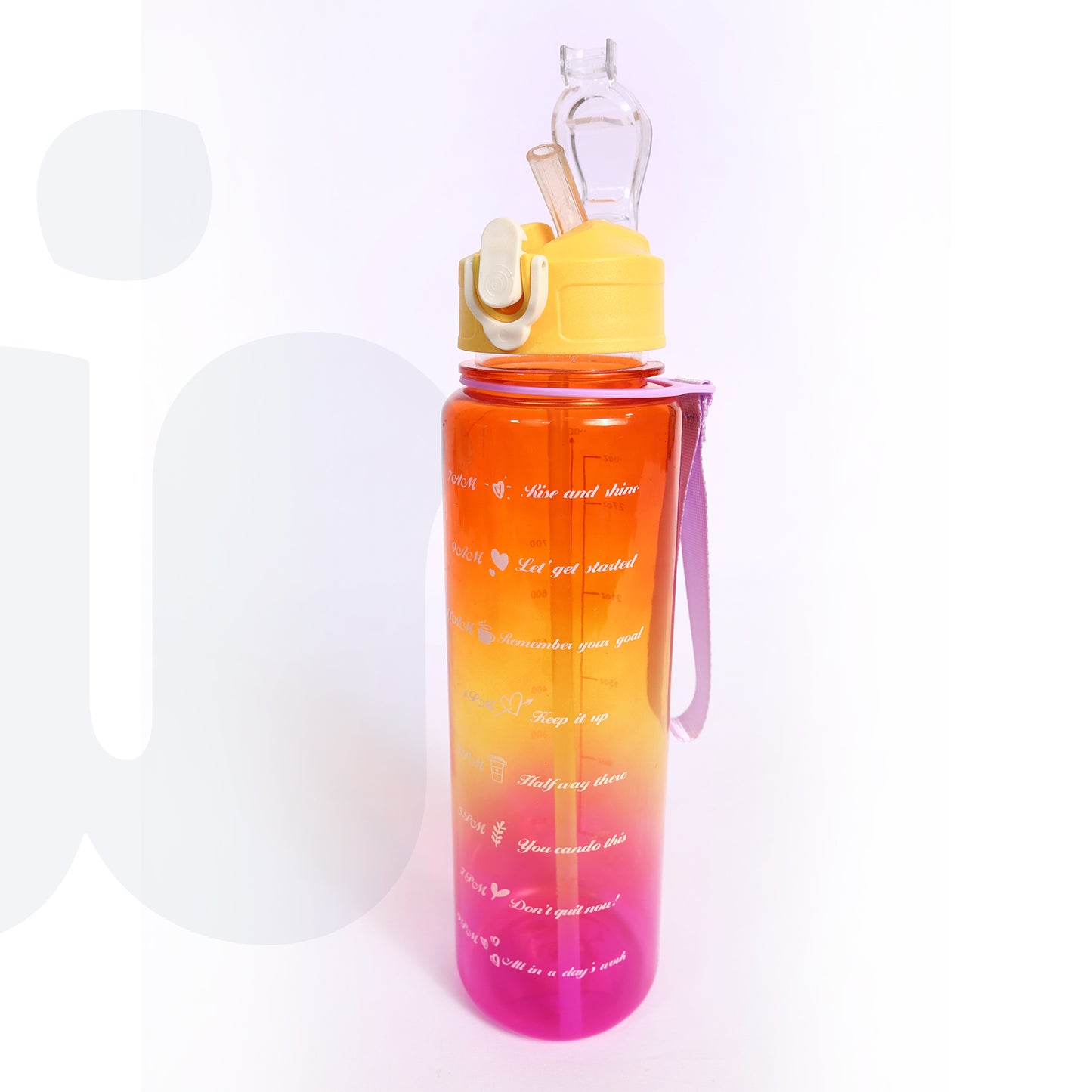 زجاجة مدرّجة سعة 900 مل – أكريليك ألوان متعددة