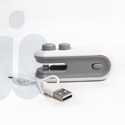 أداة إغلاق أكياس صغيرة 2 في 1 قابلة لإعادة الشحن