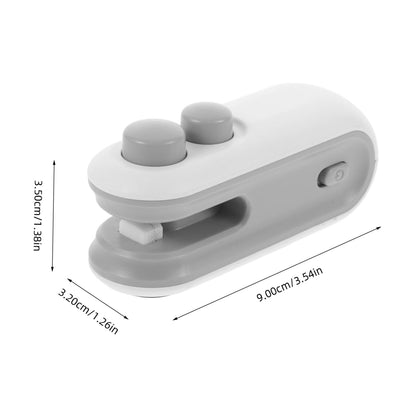أداة إغلاق أكياس صغيرة 2 في 1 قابلة لإعادة الشحن