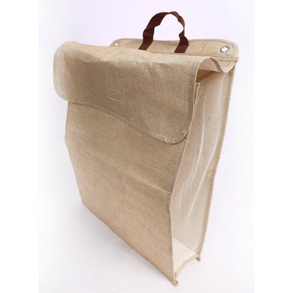 سلة غسيل مثبتة على الحائط، حاوية قماشية قابلة للطي، سعة كبيرة للملابس