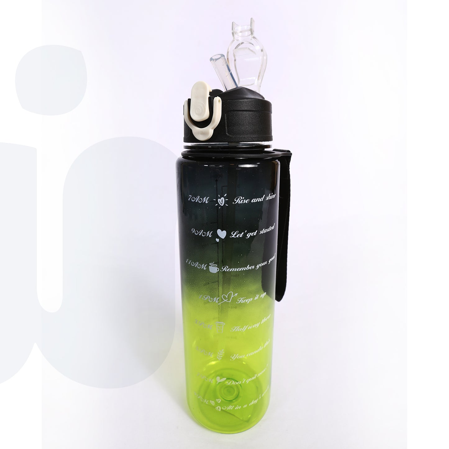 زجاجة مدرّجة سعة 900 مل – أكريليك ألوان متعددة