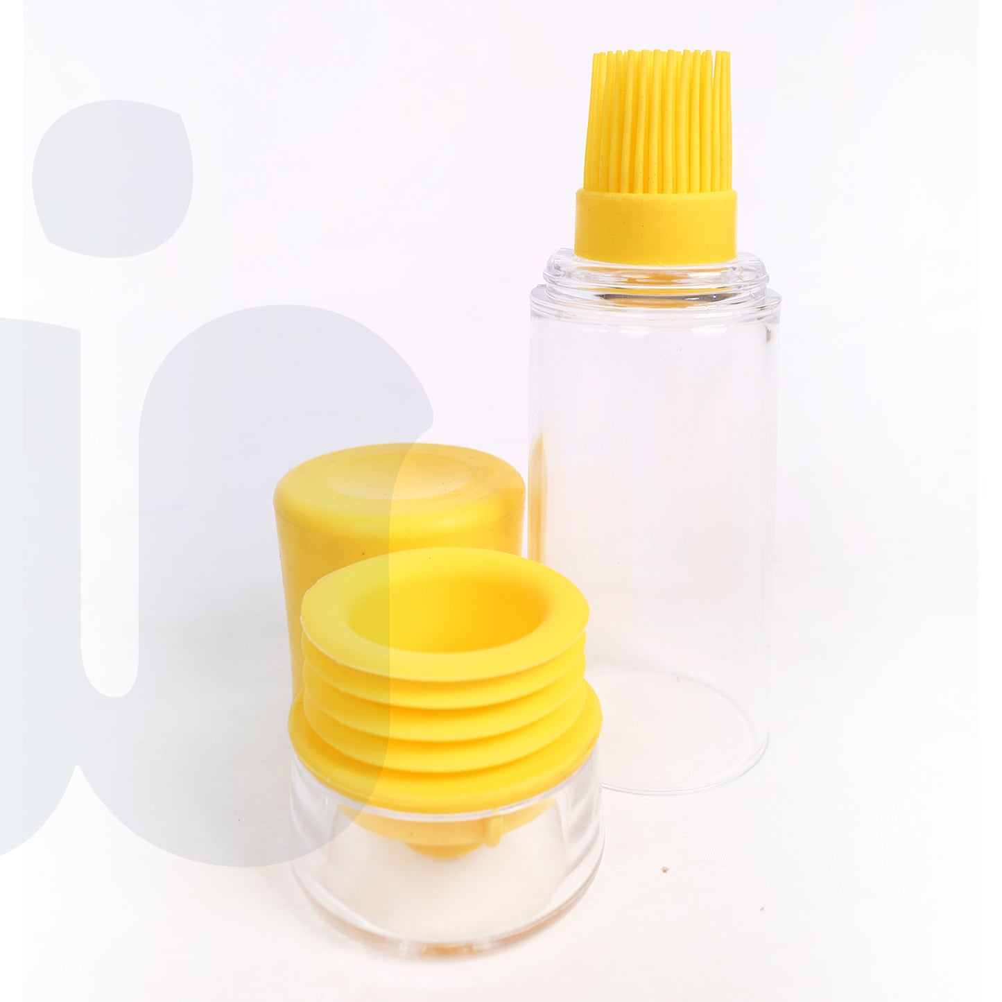 زجاجة توزيع زيت والخل مع فرشاة سيليكون