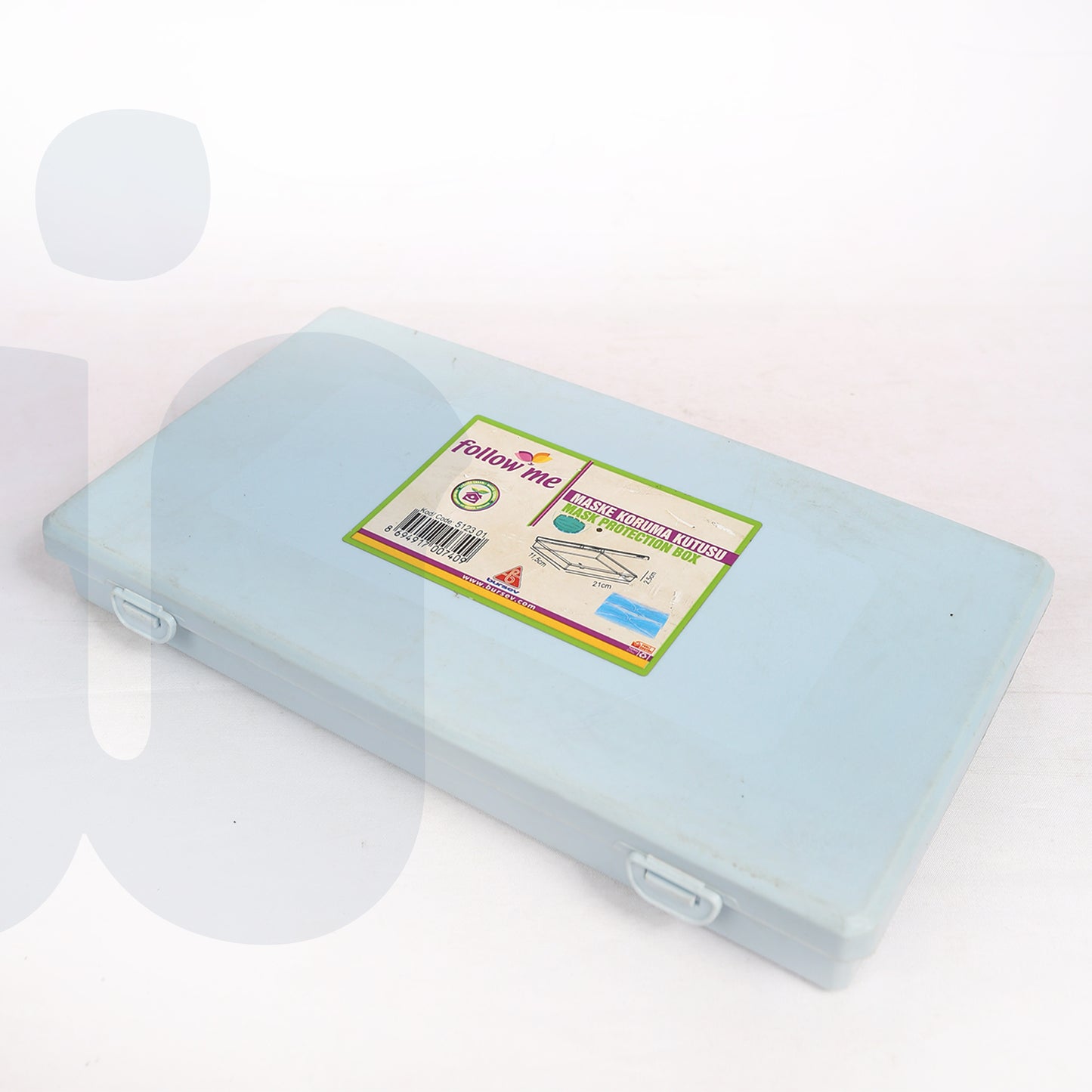 علبة تخزين كمامات محمولة مقاومة للغبار