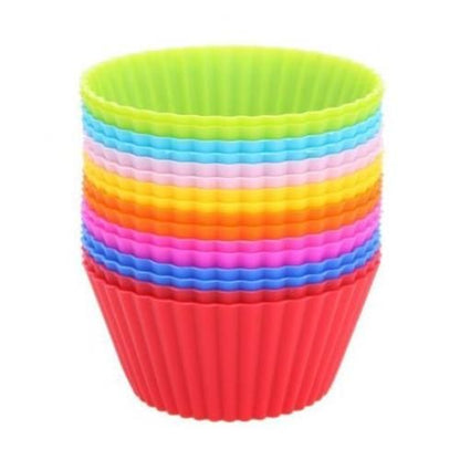 قوالب كب كيك سيليكون - 12 قطعة