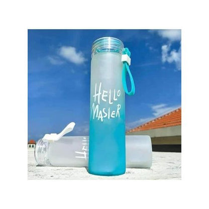 زجاجة مياه أكريليك 500 مل – تصميم Hello Master للمدرسة والعمل
