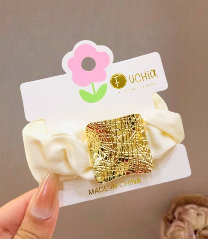 كارت استك شعر تريندي – تصميمات فخمة باللون الذهبي –قطعه وحده