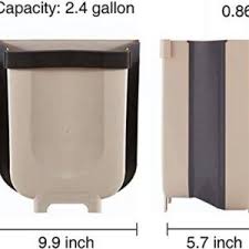 سلة مهملات معلقة قابلة للطي لباب خزانة المطبخ – متعددة الاستخدامات