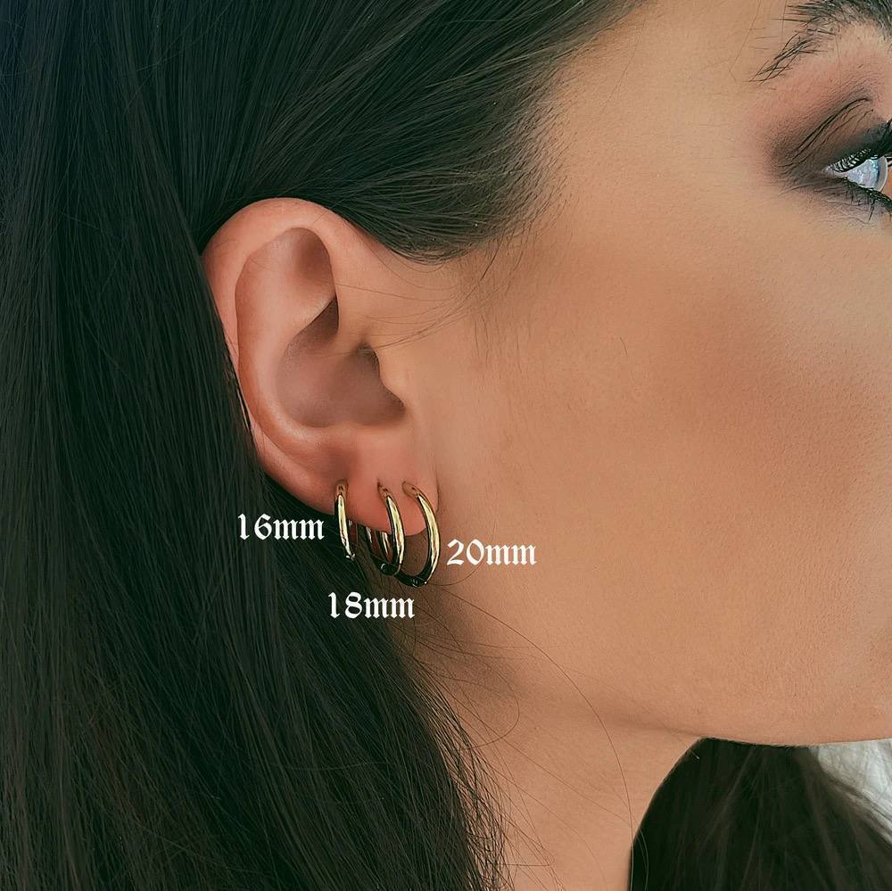 طقم حلقان تكه من ثلاث مقاسات – تصميم أنيق وبسيط