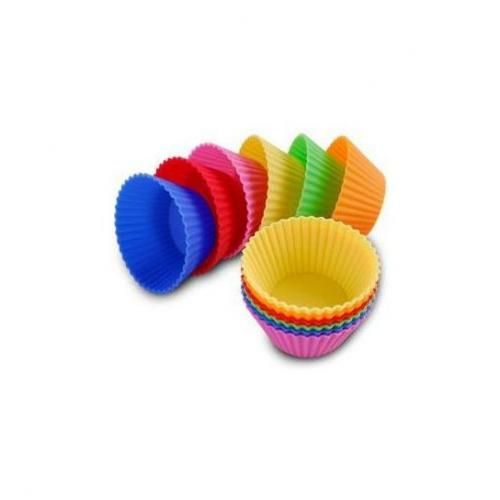 قوالب كب كيك سيليكون - 12 قطعة