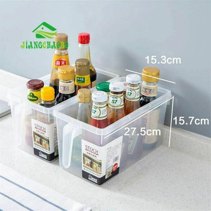 درج ثلاجة منظم شفاف بغطاء – بلاستيك P5 صحي