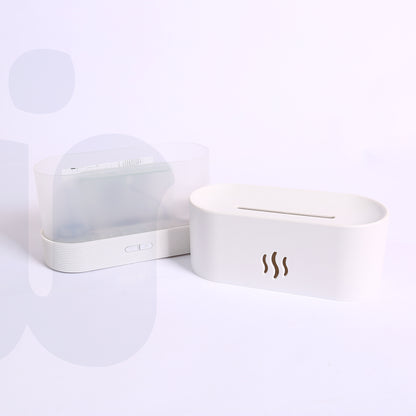 مرطب ومعطر الجو باللهب الليلي – جهاز ترطيب هادئ بإضاءة ناعمة ووضعين للسطوع للمنزل والمكتب