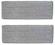 قطعتان غيار للممسحة من المايكروفايبر للاستخدام الرطب والجاف