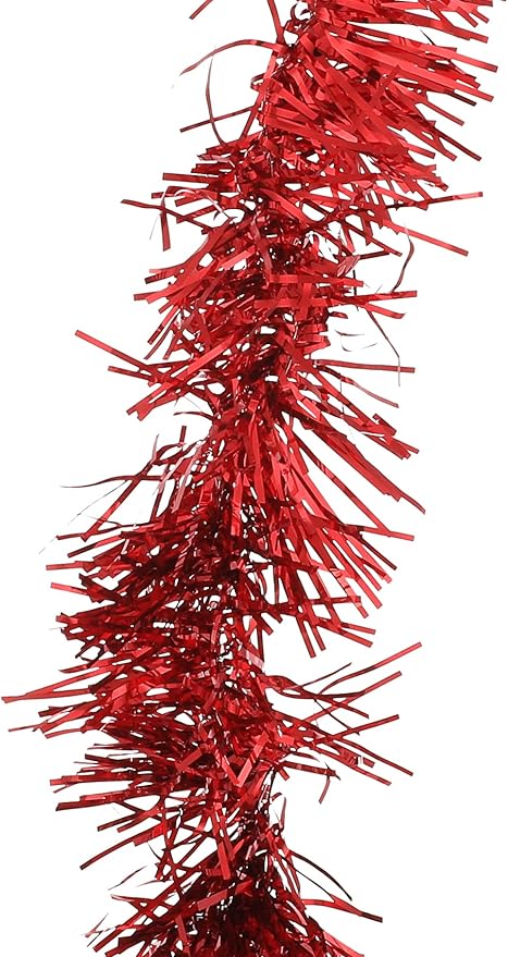 إكليل كريسماس مزين بالجليتر مع مجسّم سانتا كلوز – ديكور احتفالي متعدد الألوان بسُمك 11 سم لتزيين الشجرة والمداخل