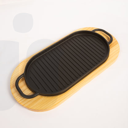 مقلاة شواء غير لاصق – لتسوية شرائح اللحم كبير