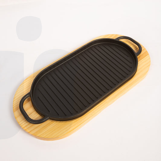 مقلاة شواء غير لاصق – لتسوية شرائح اللحم كبير