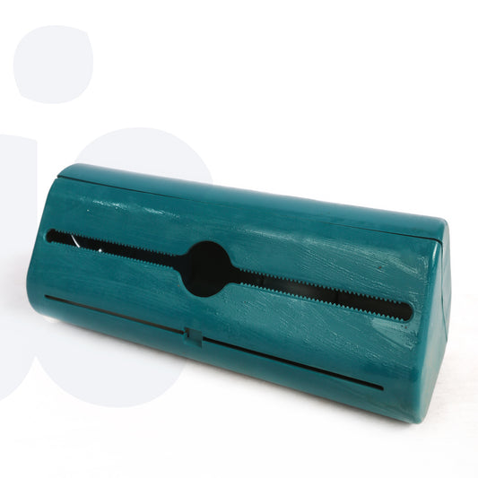 صندوق رول التغليف بلاستيكية مع قاطع مدمج