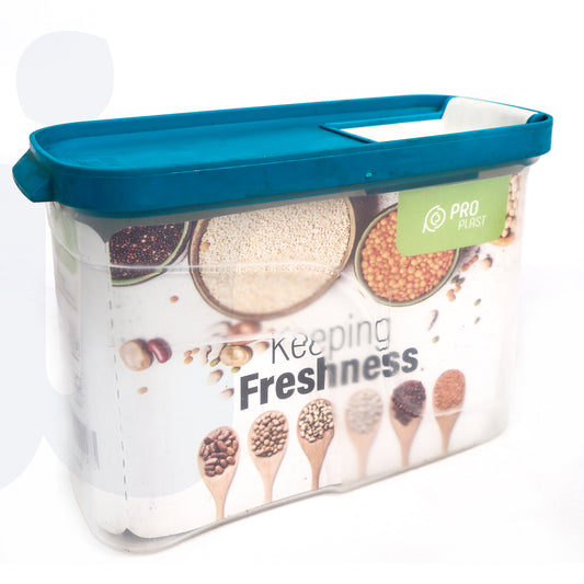 علبة أكريليك لتخزين الطعام والبقوليات – شفاف