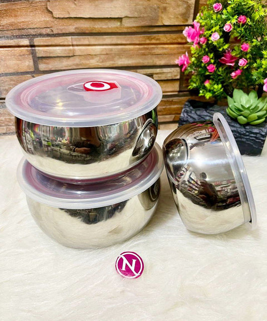 طقم ثلاجة استيل بومبيه3*1