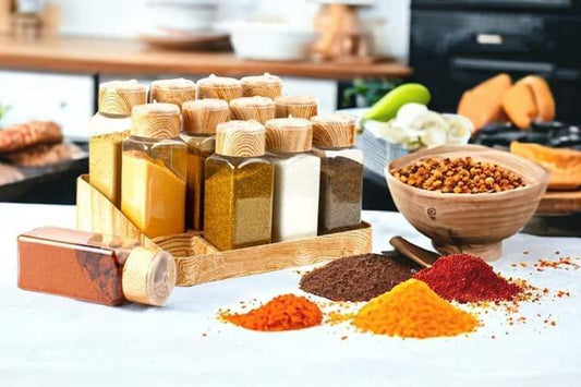 طقم توابل مربع 12×1 بقاعدة