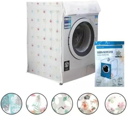 غطاء غسالة بتصميم زهور