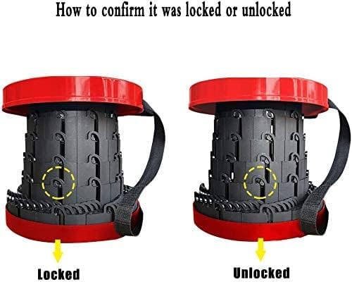 كرسي تلسكوبي محمول قابل للطي للتخييم وصيد الأسماك