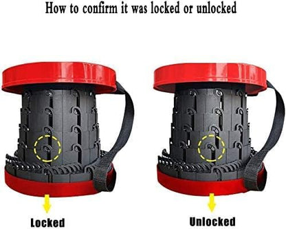 كرسي تلسكوبي محمول قابل للطي للتخييم وصيد الأسماك