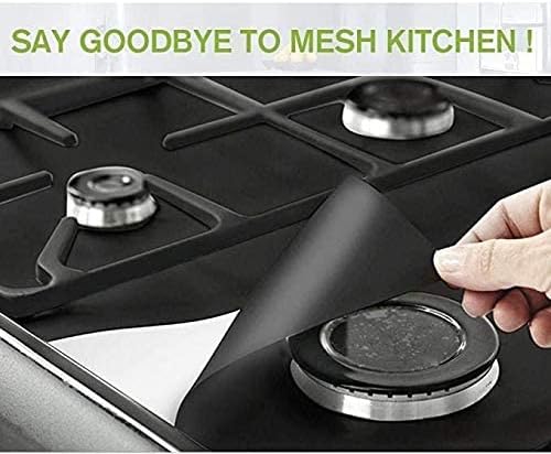 أغطية واقية غير لاصقة لشعلات موقد الغاز – قابلة لإعادة الاستخدام وسهلة التنظيف (عدد 2)