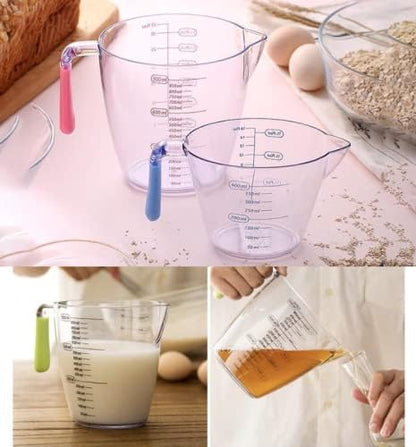 طقم دورق معيار أكريلك 3 قطع – ألوان مقابض سيليكون