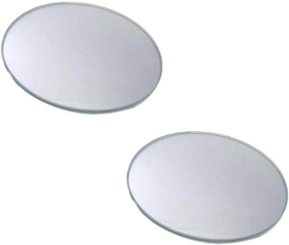 مرآة رؤية خلفية محدبة من الزجاج عالي الدقة بزاوية واسعة قابلة للتعديل للسيارة – قطعتان