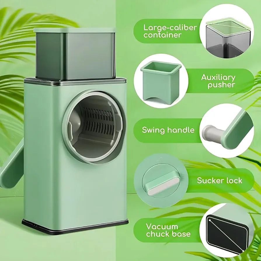 قطّاعة خضار دوّارة متعددة الوظائف 7×1