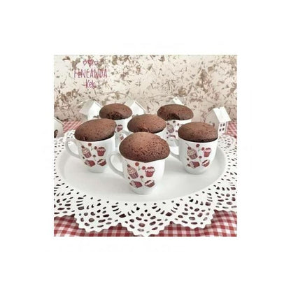 صينية تقديم كبيرة بتصميم دانتيل متوفر بلونين ابيض وبينك