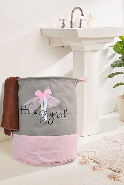 سلة غسيل قابلة للطي – تصميم دائري مقاوم للماء بسعة 45 لتر