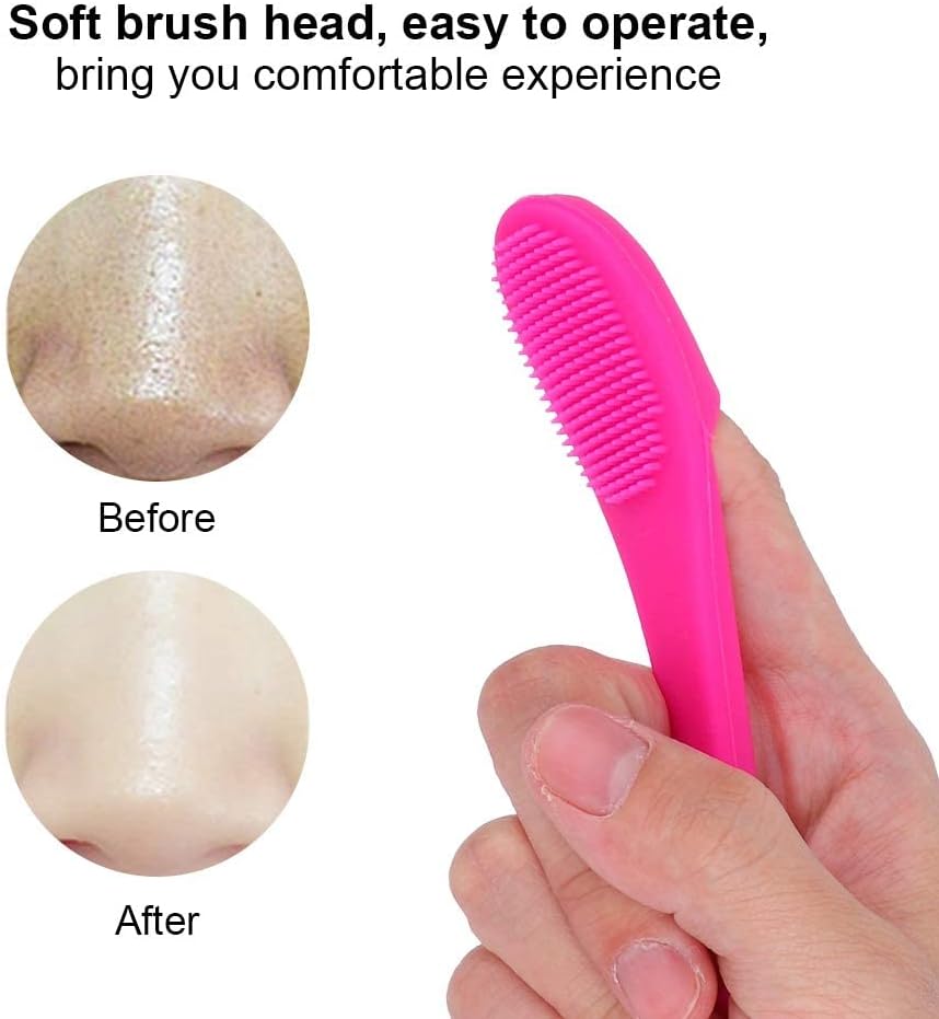 فرشاة سيليكون لتنظيف الوجه وإزالة الرؤوس السوداء