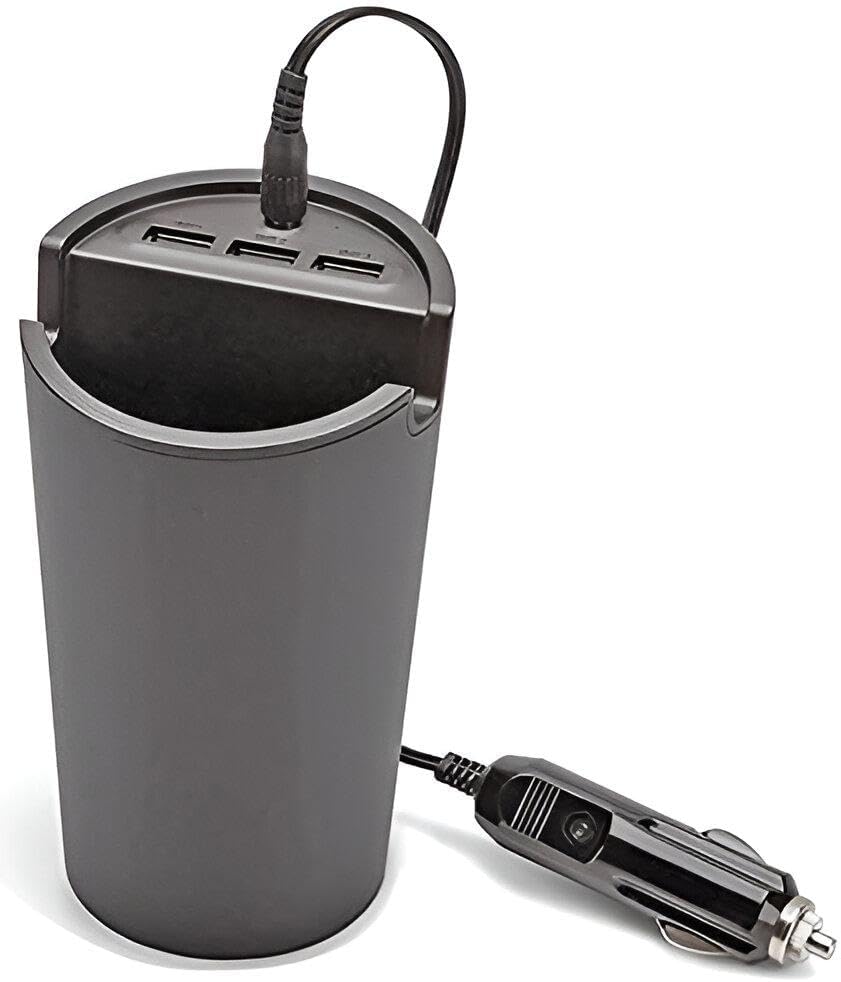 قاعدة شحن USB مع محول ولاعة سجائر للسيارة