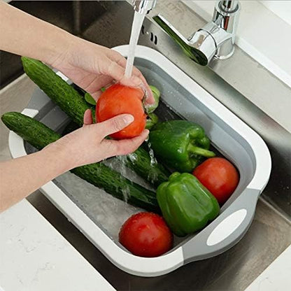 لوح تقطيع متعدد الوظائف قابل للطي