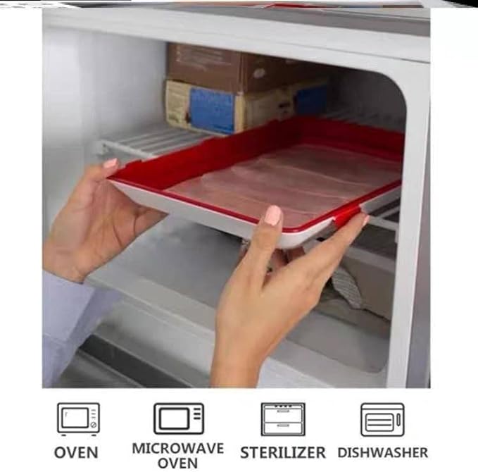 صينية حفظ طعام وفواكه بغطاء محكم