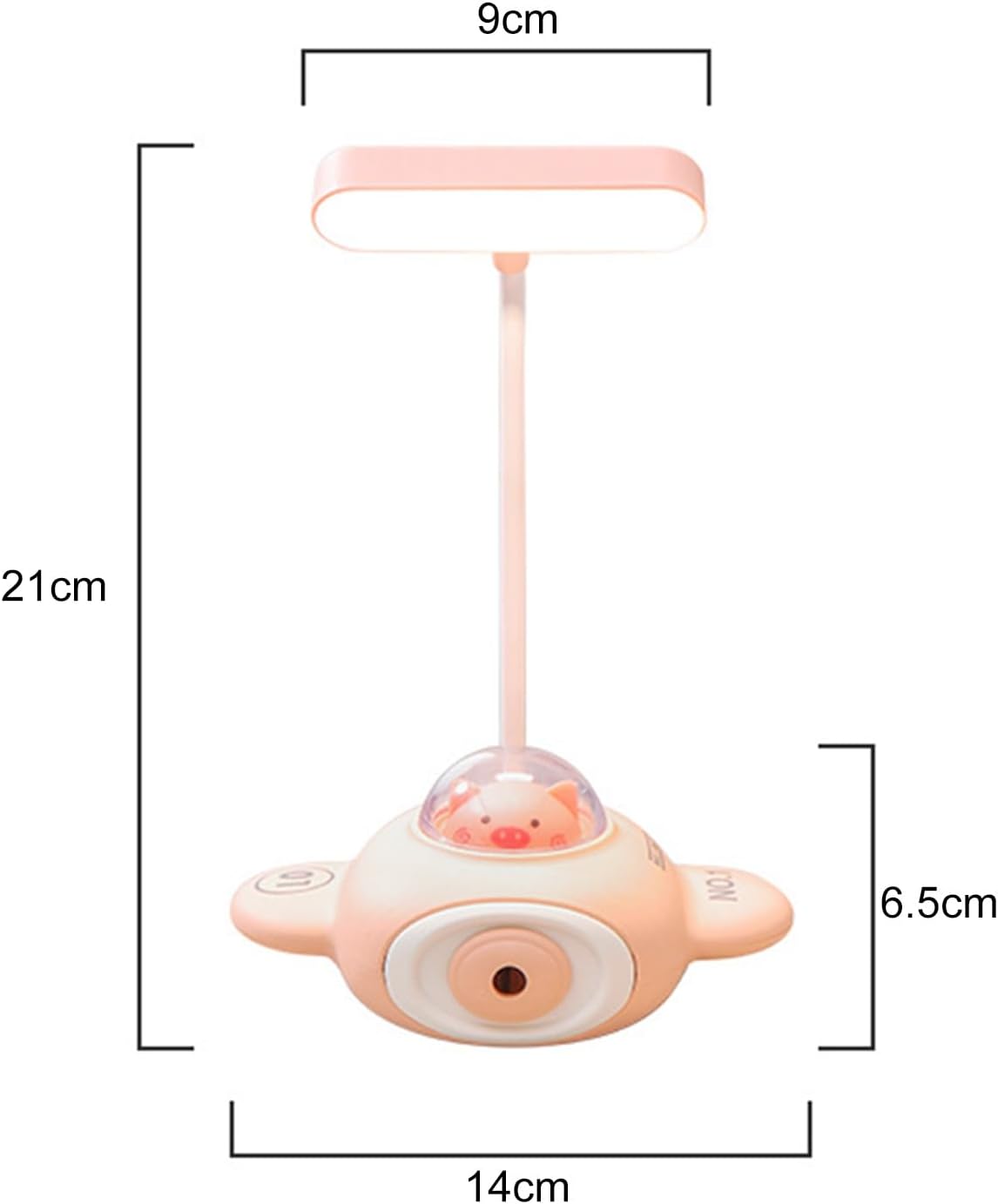 لمبة مكتب ليد بشكل طائرة مع براية