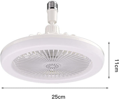 مروحة سقف مزودة بإضاءة وجهاز تحكم عن بعد مقاس 25 سم