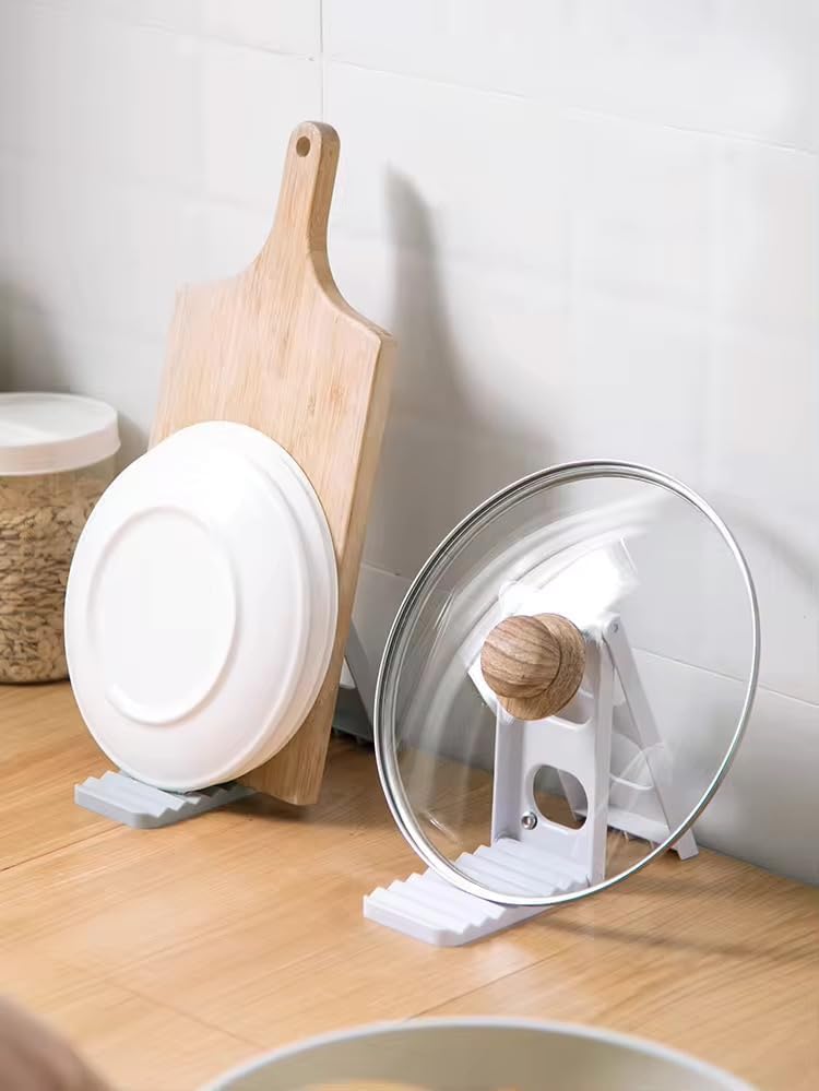 رف تجفيف أطباق بلاستيكي قابل للطي للمطبخ