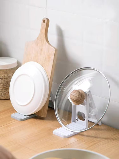 رف تجفيف أطباق بلاستيكي قابل للطي للمطبخ