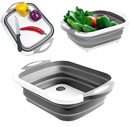 لوح تقطيع متعدد الوظائف قابل للطي