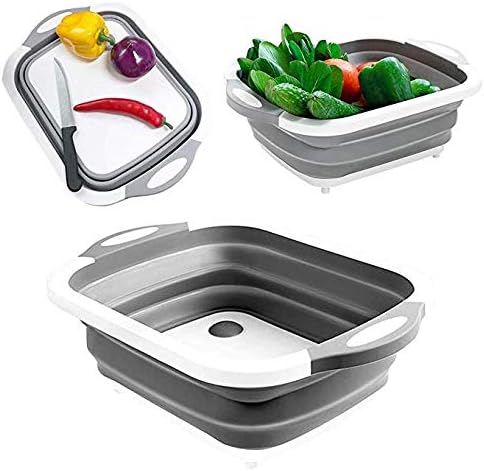 لوح تقطيع متعدد الوظائف قابل للطي