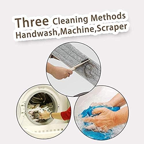 قطعتان غيار للممسحة من المايكروفايبر للاستخدام الرطب والجاف