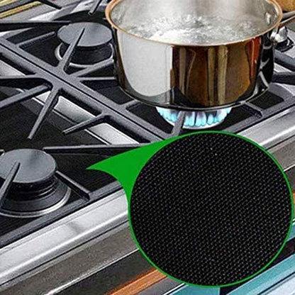 أغطية واقية غير لاصقة لشعلات موقد الغاز – قابلة لإعادة الاستخدام وسهلة التنظيف (عدد 2)