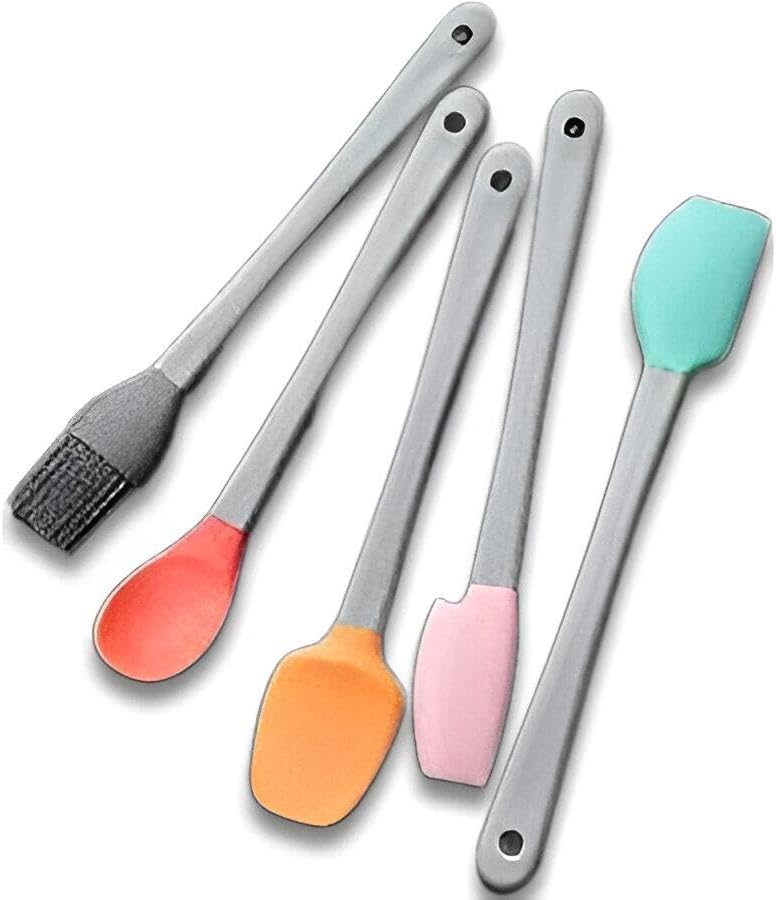 طقم أدوات كشط للخبز – سباتيولا سيليكون 5 قطع