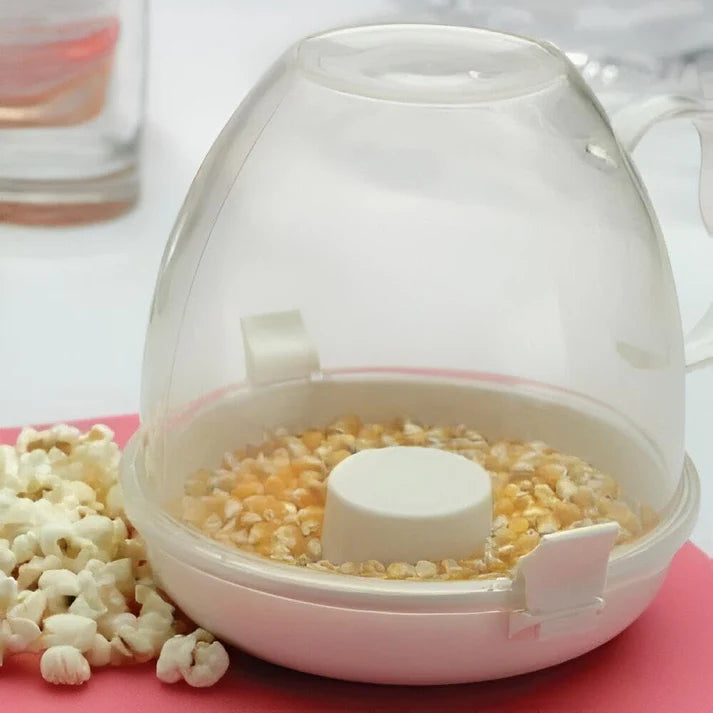 بولة صنع الفشار بالميكروويف – وعاء مقاوم للحرارة لتحضير الفشار بسهولة وسرعة