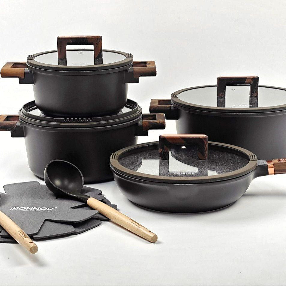 طقم حلل جرانيت فاخر 13 قطعة