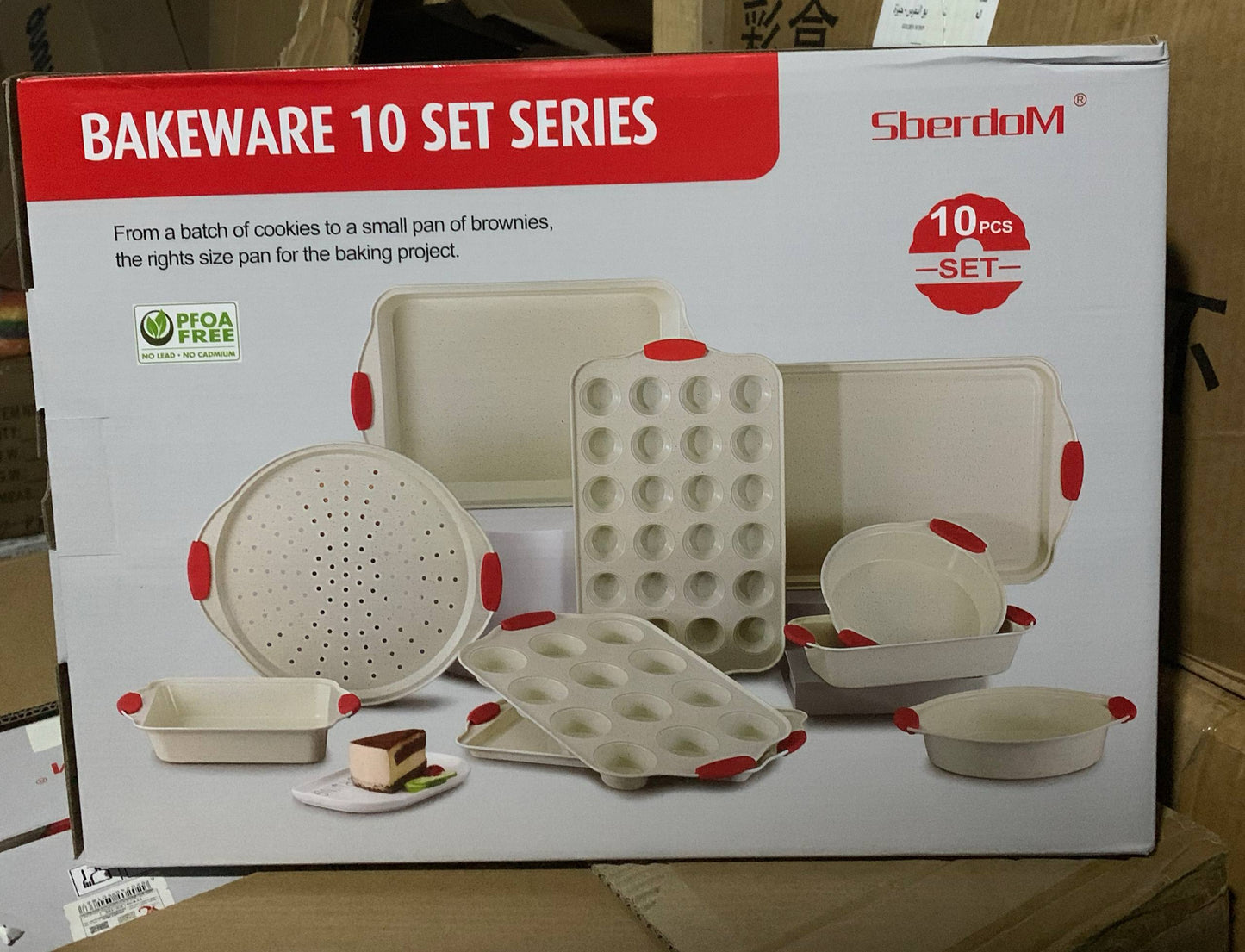 طقم قوالب كيك جرانيت 10 قطع بيد سيليكون